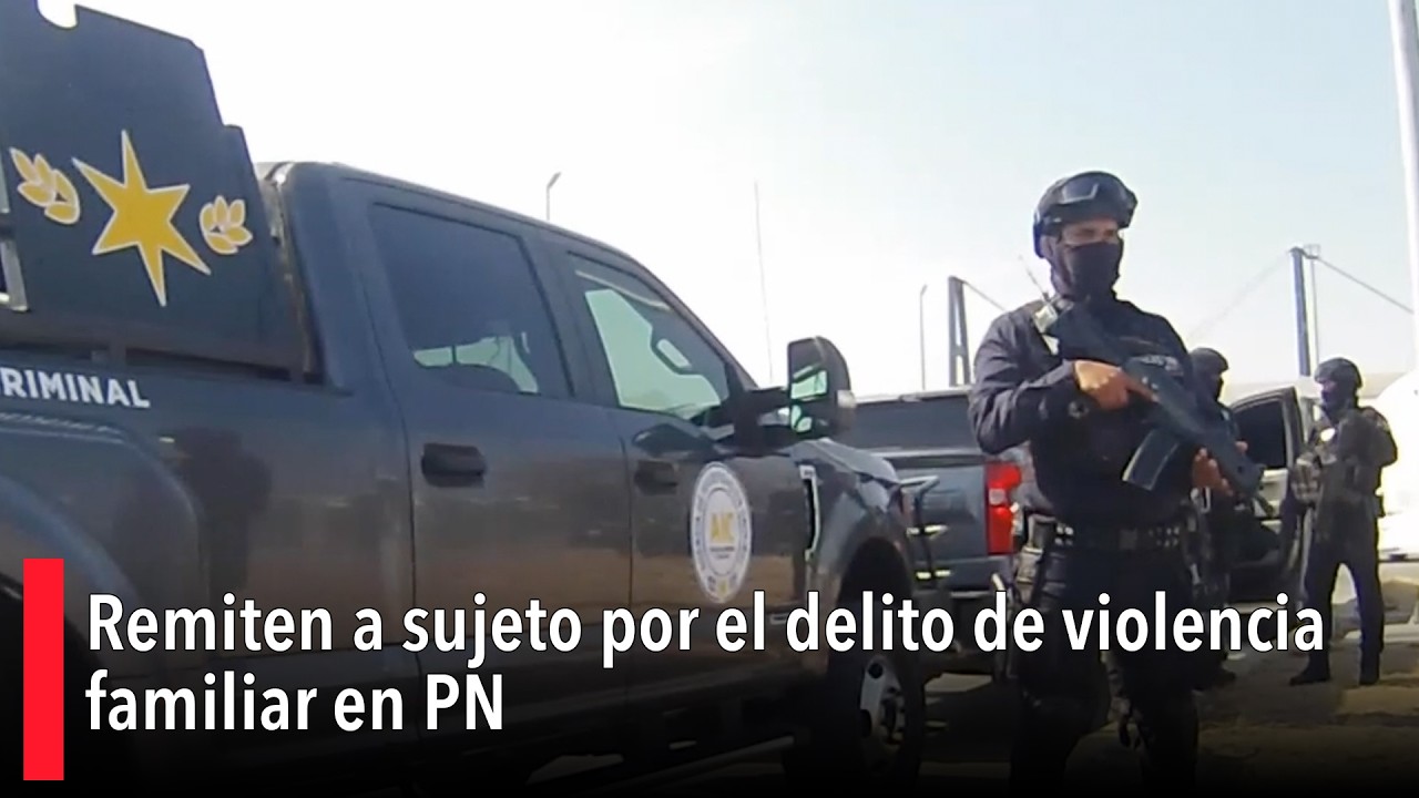 Remiten a sujeto por el delito de violencia familiar en PN