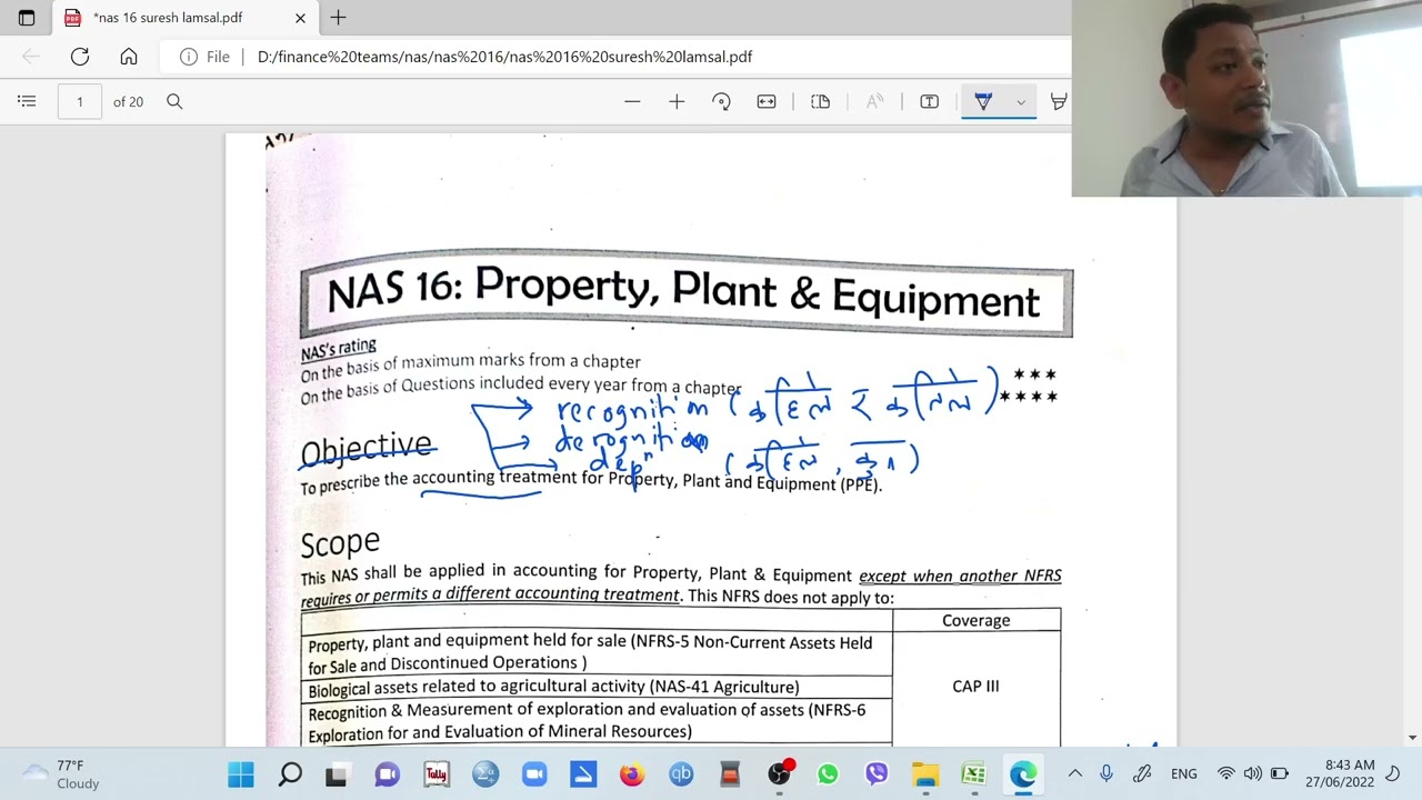 Lec 5 NAS 16 Property, Plant and Equipment.