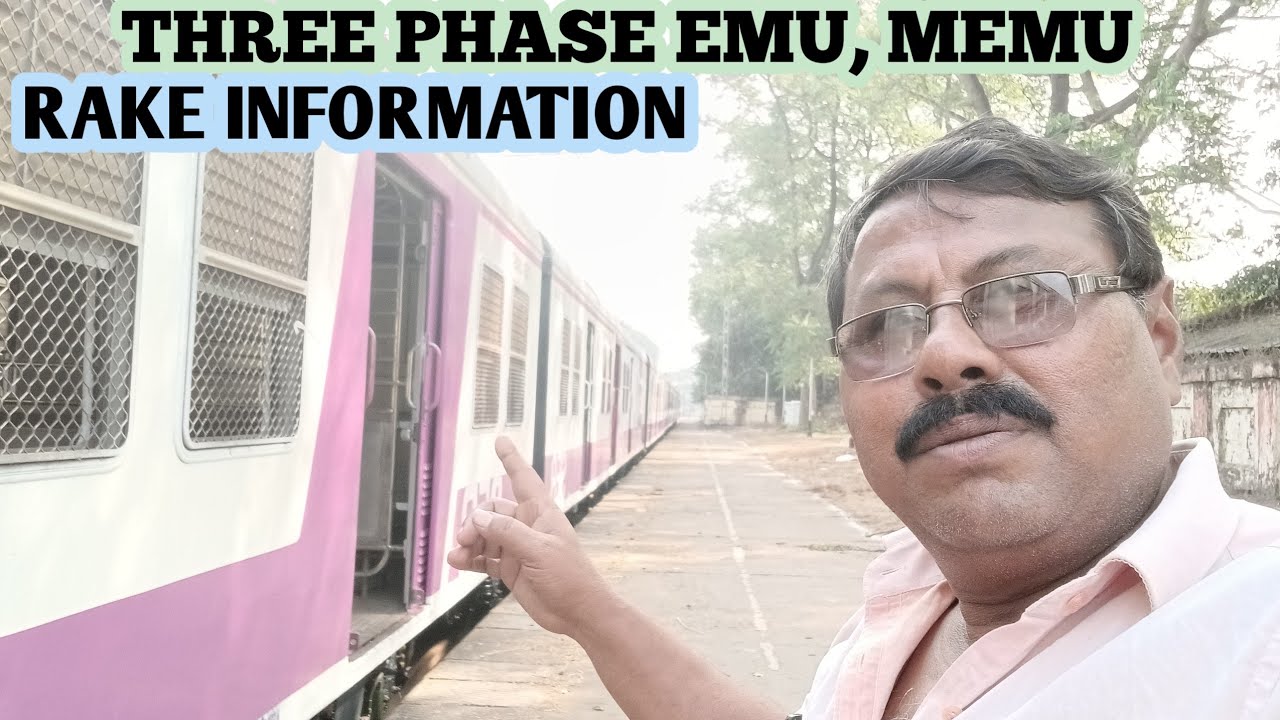 THREE PHASE EMU MEMU RAKE INFORMATION IN HINDI | INDIAN RAILWAY THREE PHASE EMU MEMU.