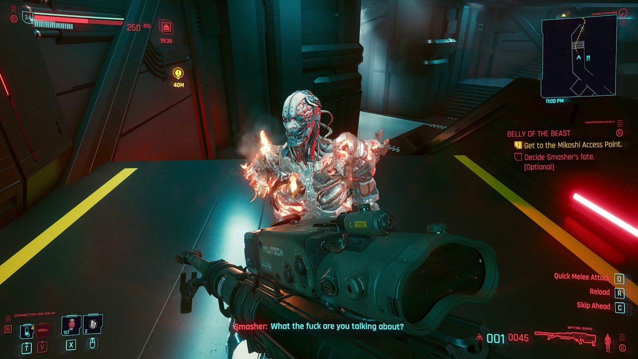 Cyberpunk 2077 Smashing Smasher with a dildo