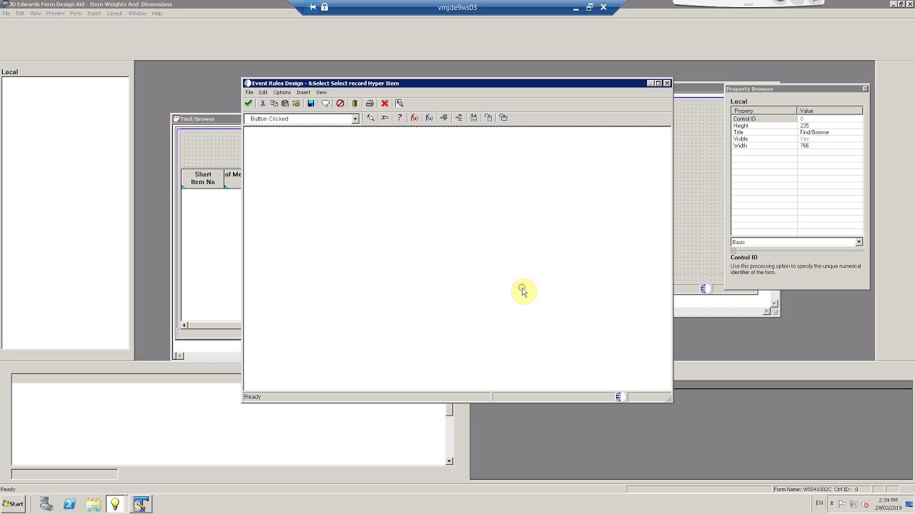 JDE Training 1   Business View Browser vs DD Browser & Form Interconnect
