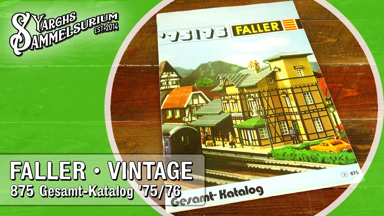 🗞️ FALLER 875 - Gesamt-Katalog 75/76 - Sortimentsübersicht H0, N, AMS, HiTtrain, HiTcar