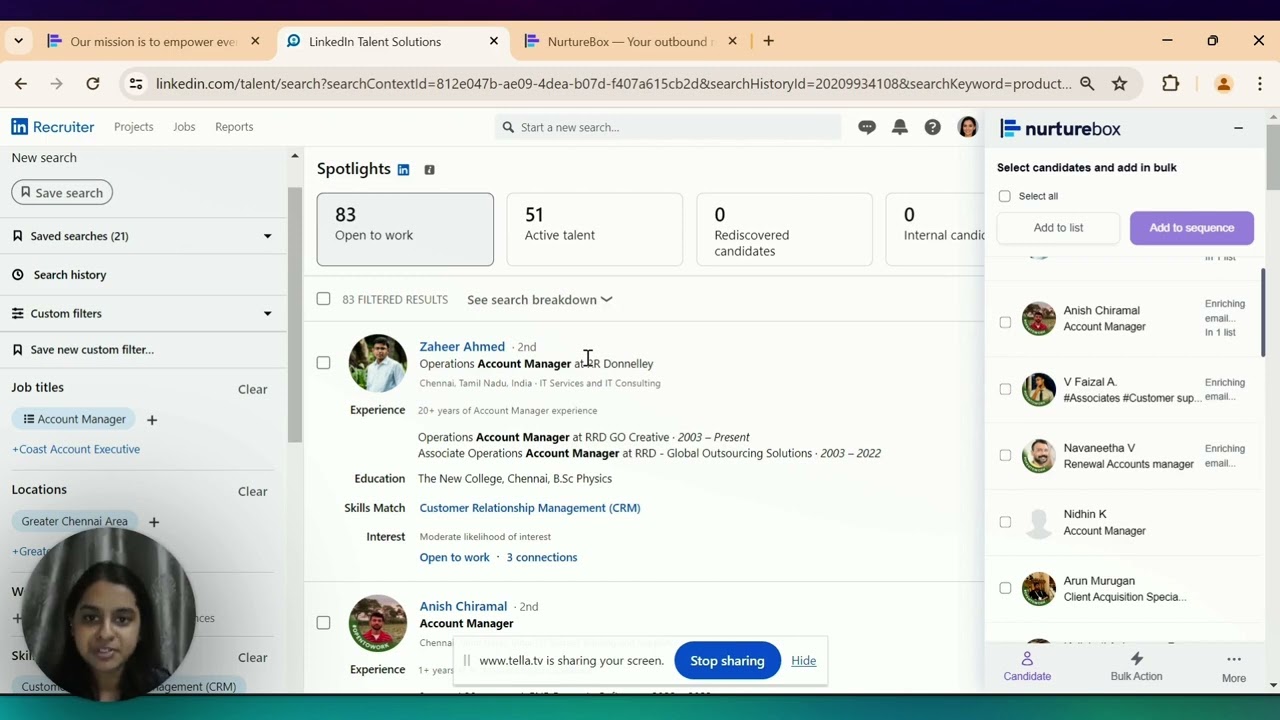 Nurturebox Demo on LinkedIn Recruiter/Lite