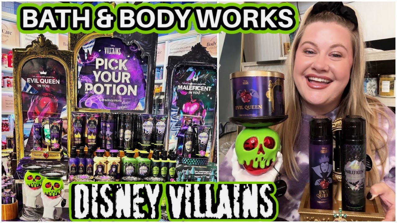 LET'S SHOP THE BATH & BODY WORKS DISNEY VILLAINS COLLECTION!