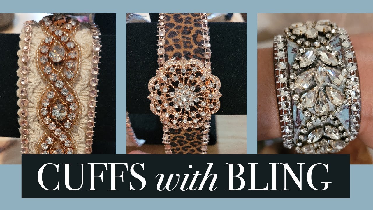 Elegant Rhinestone Cuff Bracelet | Make an exquisite cuff bracelet