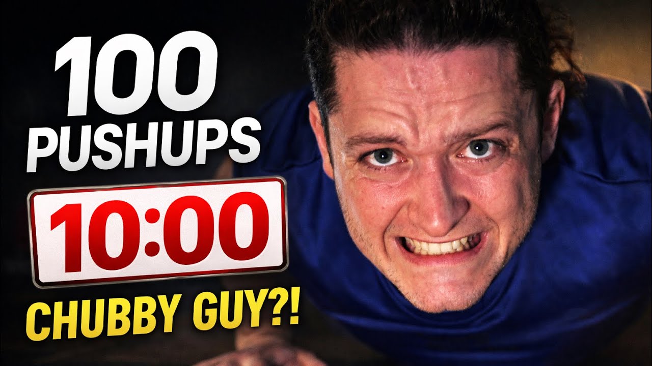 Chubby Guy Tries to do 100 pushups in 10 min! #challenge