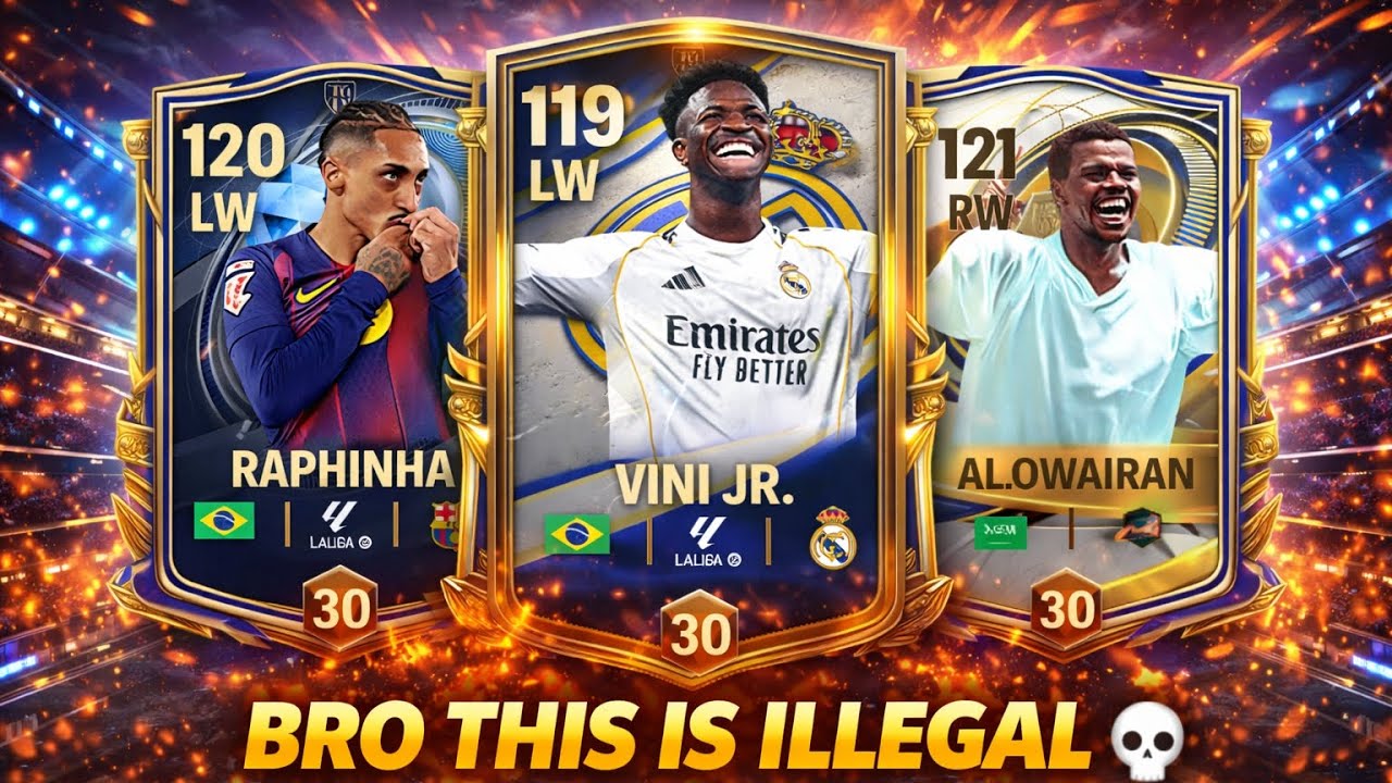 BRO THIS IS ILLEGAL⚡| Defenders Couldn’t Handle This Trio | VINI | RAPHINHA | AL OWAIRAN | FC MOBILE