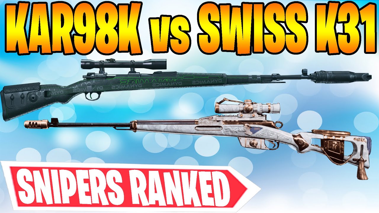 Warzone BEST SNIPER KAR98K vs Swiss K31 - Which is better COD Class Setup Loadout Rebirth