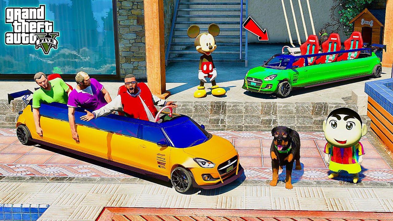 Franklin & Shinchan Buy Mini Long Suzuki Swift Toy Car in GTA 5 | JNK GAMER