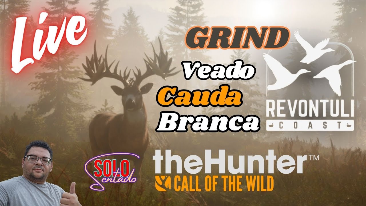 RUMBORA CAÇAR VEADO-CAUDA-BRANCA - REVONTULI COAST THE HUNTER:CALL OF THE WILD #livestream #cotw