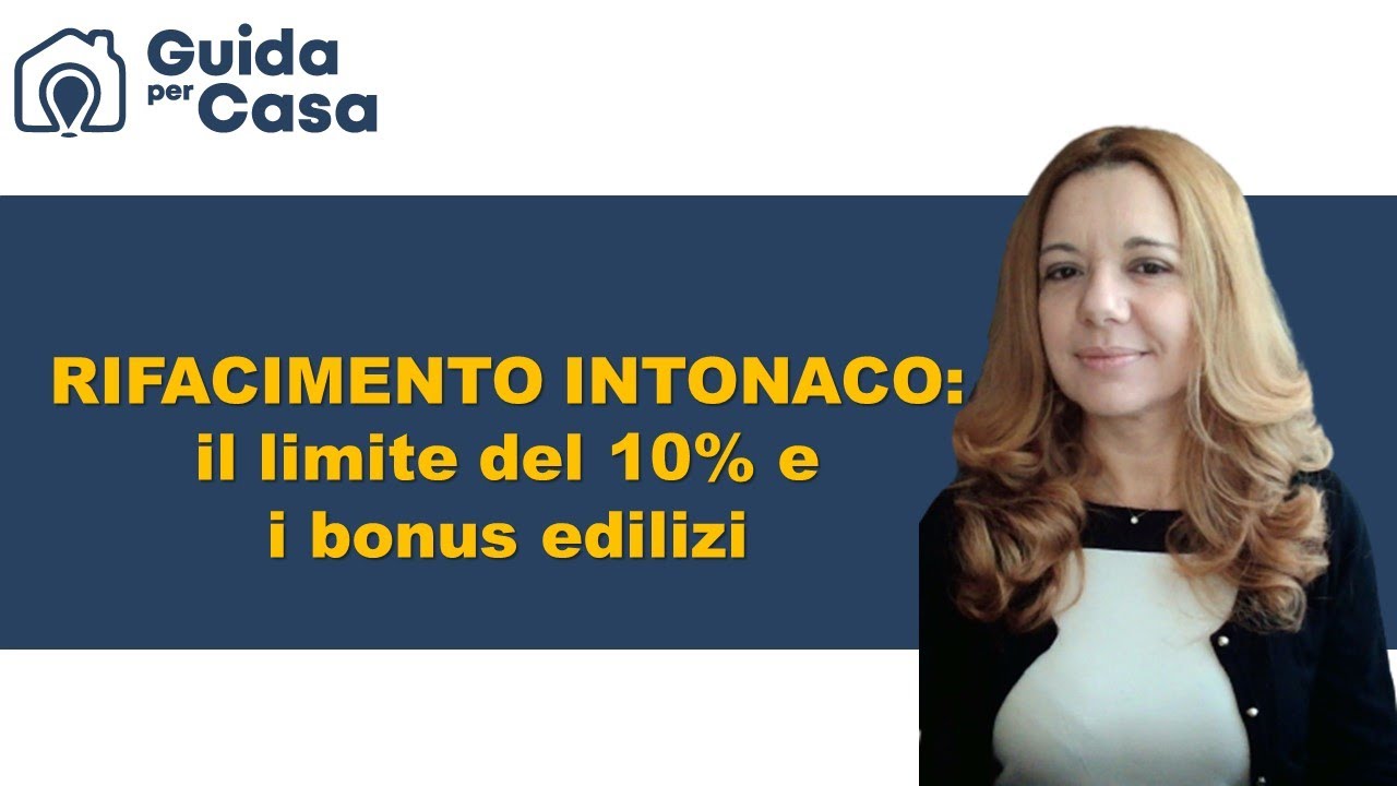 Bonus edilizi per rifacimento intonaco
