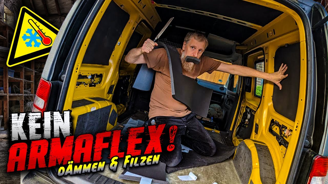 DER CADDY WIRD DICK EINGEPACKT! 🥵🥶 CADDY URBEXMOBIL UMBAU wird GEDÄMMT und GEFILZT  - TEIL 1 😎😎