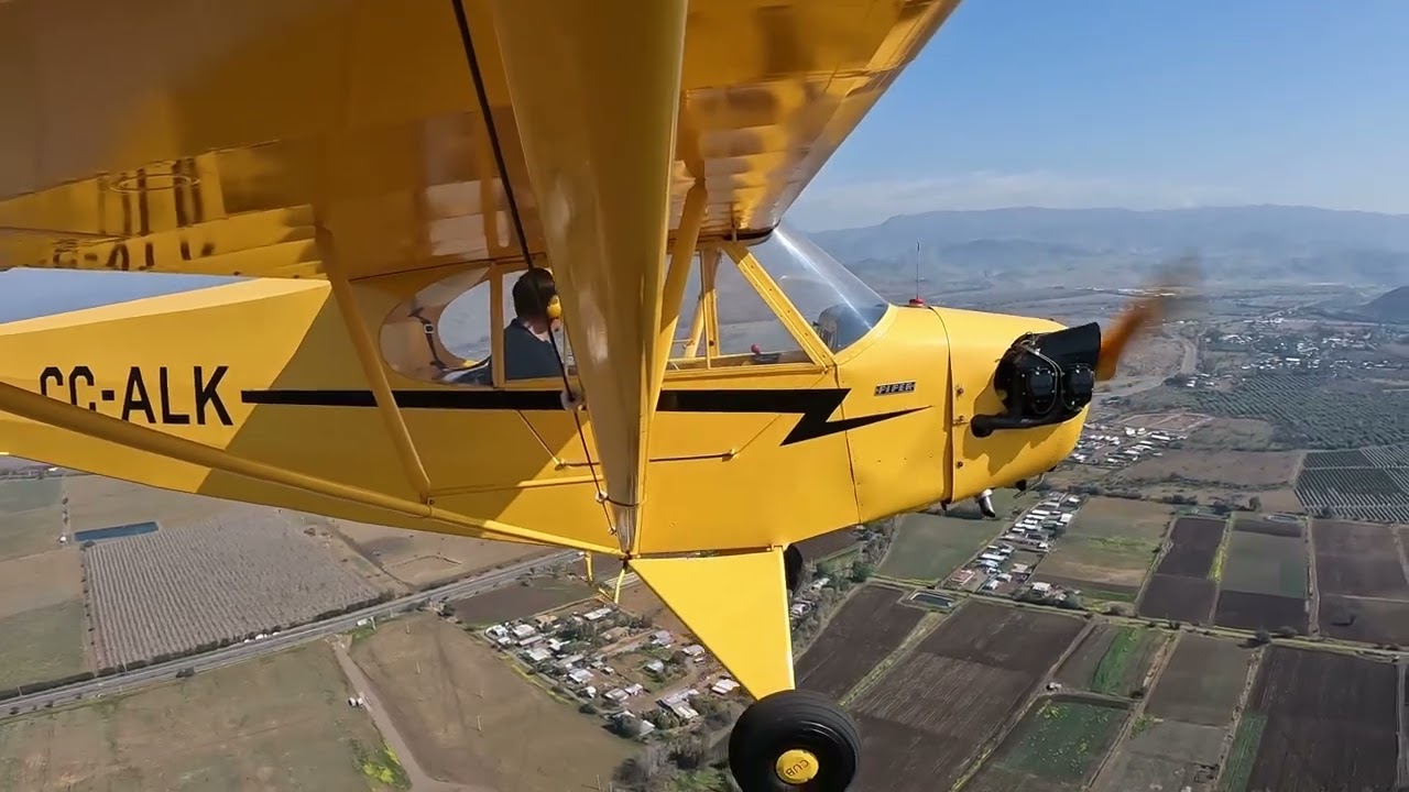 Vuelo Piper J3 Cub en Chacabuco
