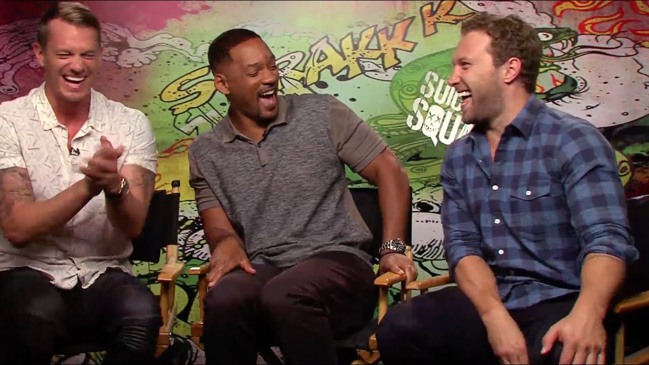 Suicide Squad: Joel Kinnaman, Will Smith and Jai Courtney crack up during interview