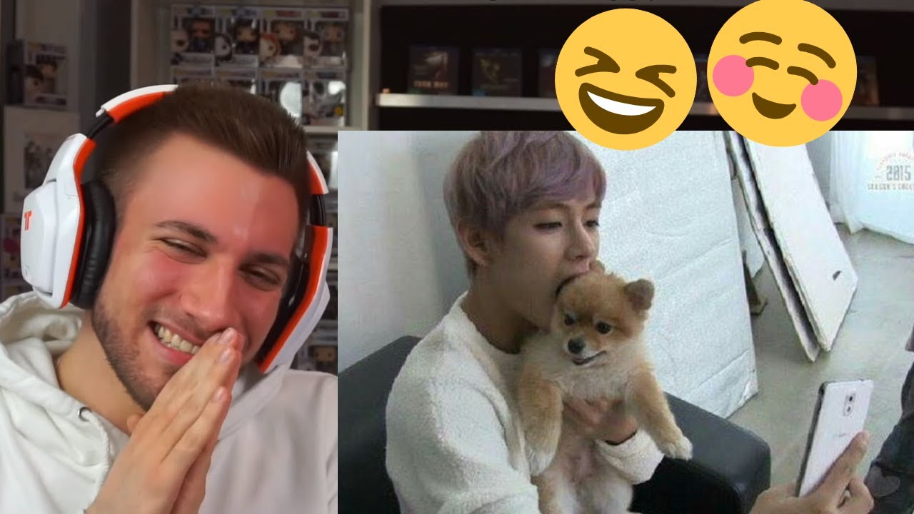 CUTEEEE 🥰💜 BTS with Animals Compilation - Reaction