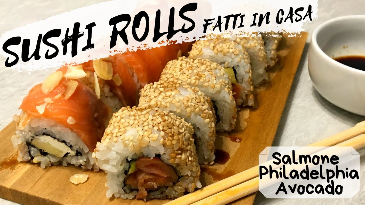 Sushi rolls fatti in casa senza pesce crudo - ricetta Light
