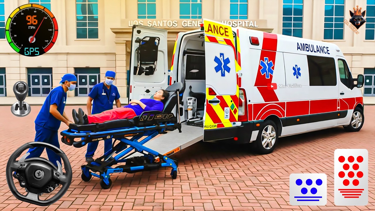 Ambulance Van Rescue Squad Team - Ambulancia Driving Simulator Siren | Android Gameplay iOS