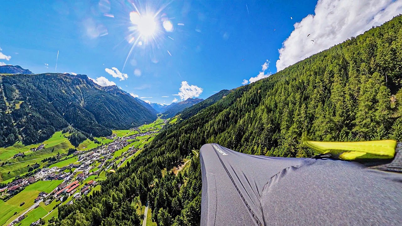 Paragliding in Stubai Valley, Austria