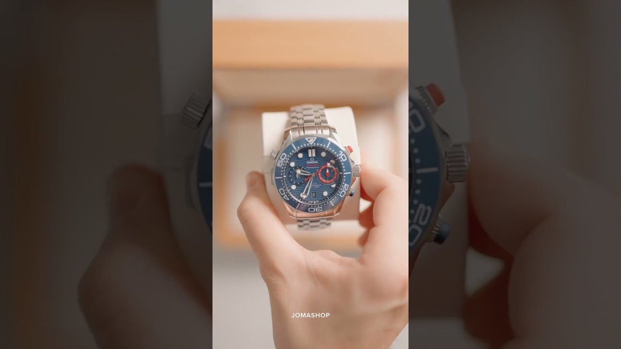 Omega Seamaster Chronograph Automatic Chronometer Blue Dial Mens Watch 210.30.44.51.03.002 