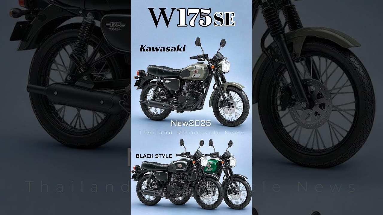 Kawasaki W175SE/BLACK STYLE  New2025  #Kawasaki #W175SE #W175 #BLACKSTYLE #New2025 #newsอินโดนีเซีย