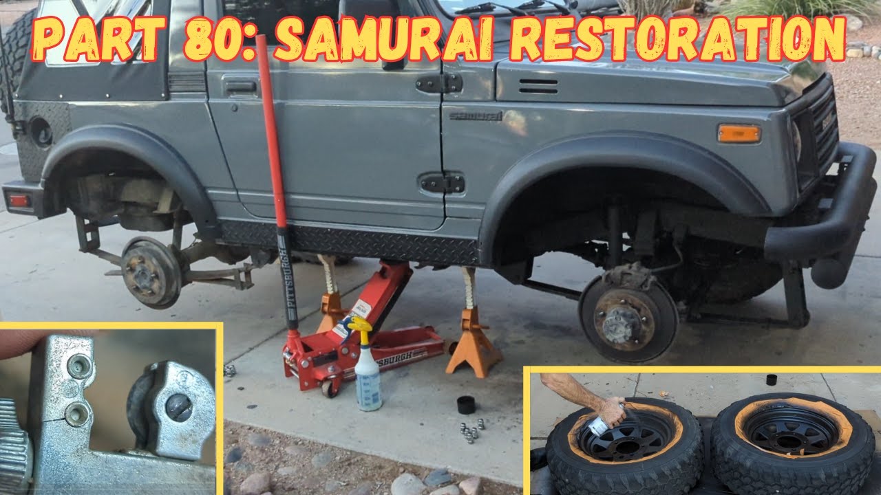 Suzuki Samurai Restoration Part 80 Rusted Fuel Line, Wicked Storm, Restore Rims, Broken Tool...