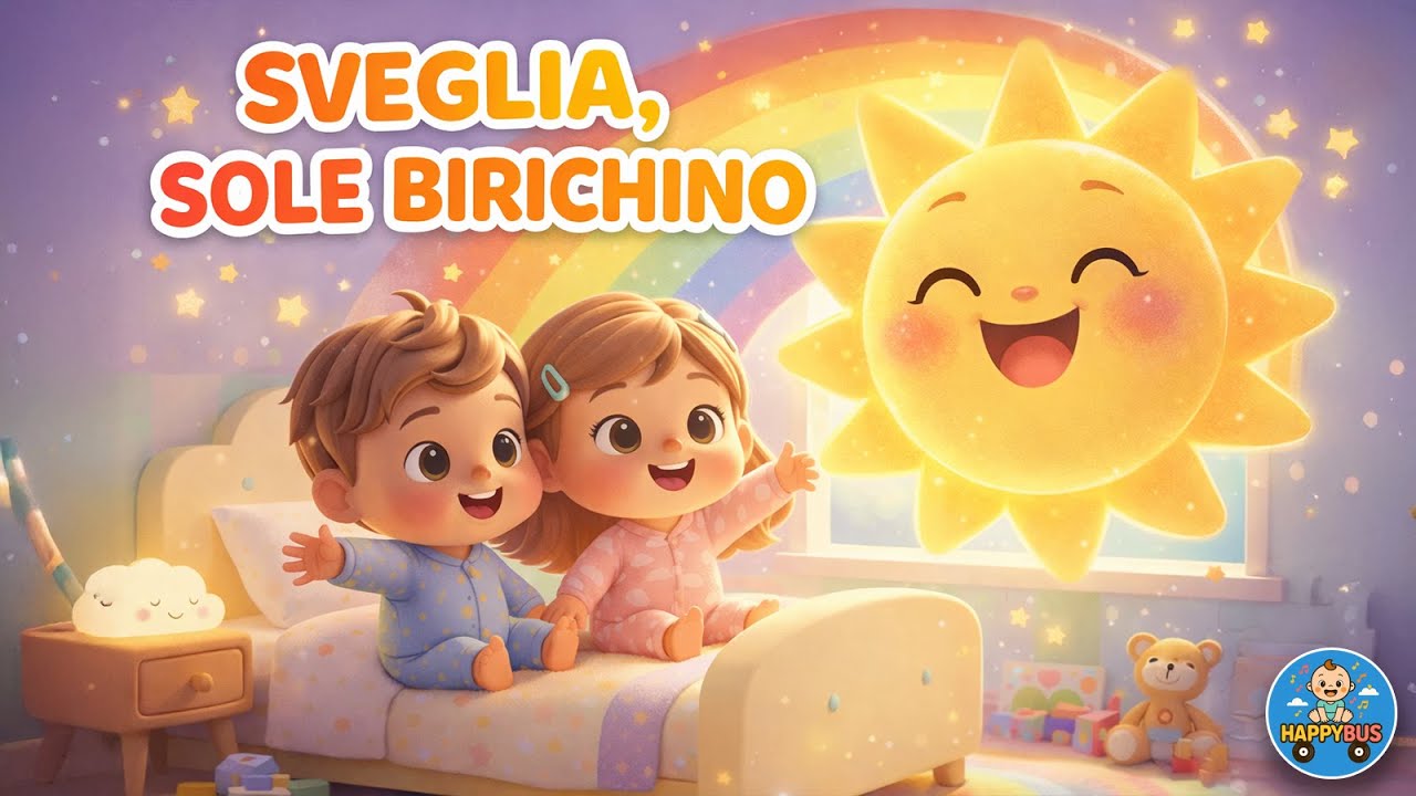 ☀️ Sveglia, Sole Birichino: Canzone del Buongiorno per Bambini (Routine del Risveglio)