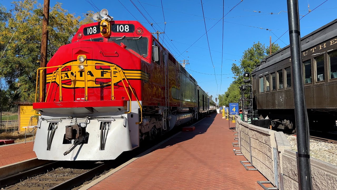 The Polar Express At Southern California Railroad Museum 2023 With ATSF 108