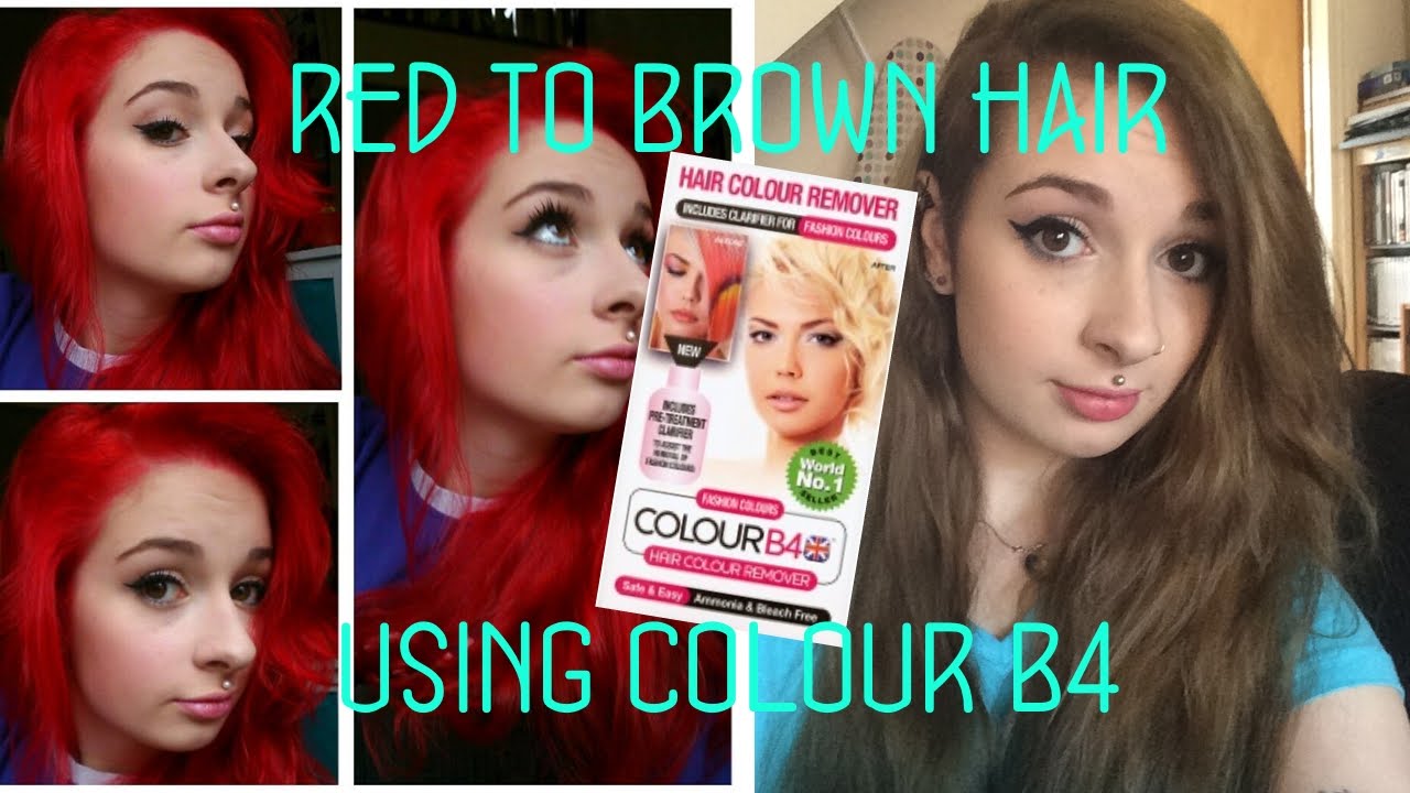 Red to Brown Hair using Colour B4