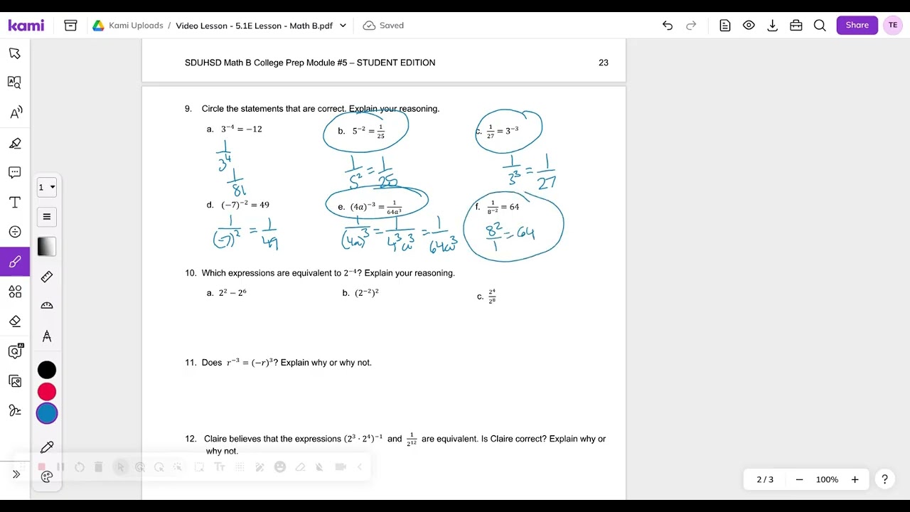 Video Lesson   5 1E Lesson   Math B pdf   Screencastify   January 25, 2026 9:52 AM