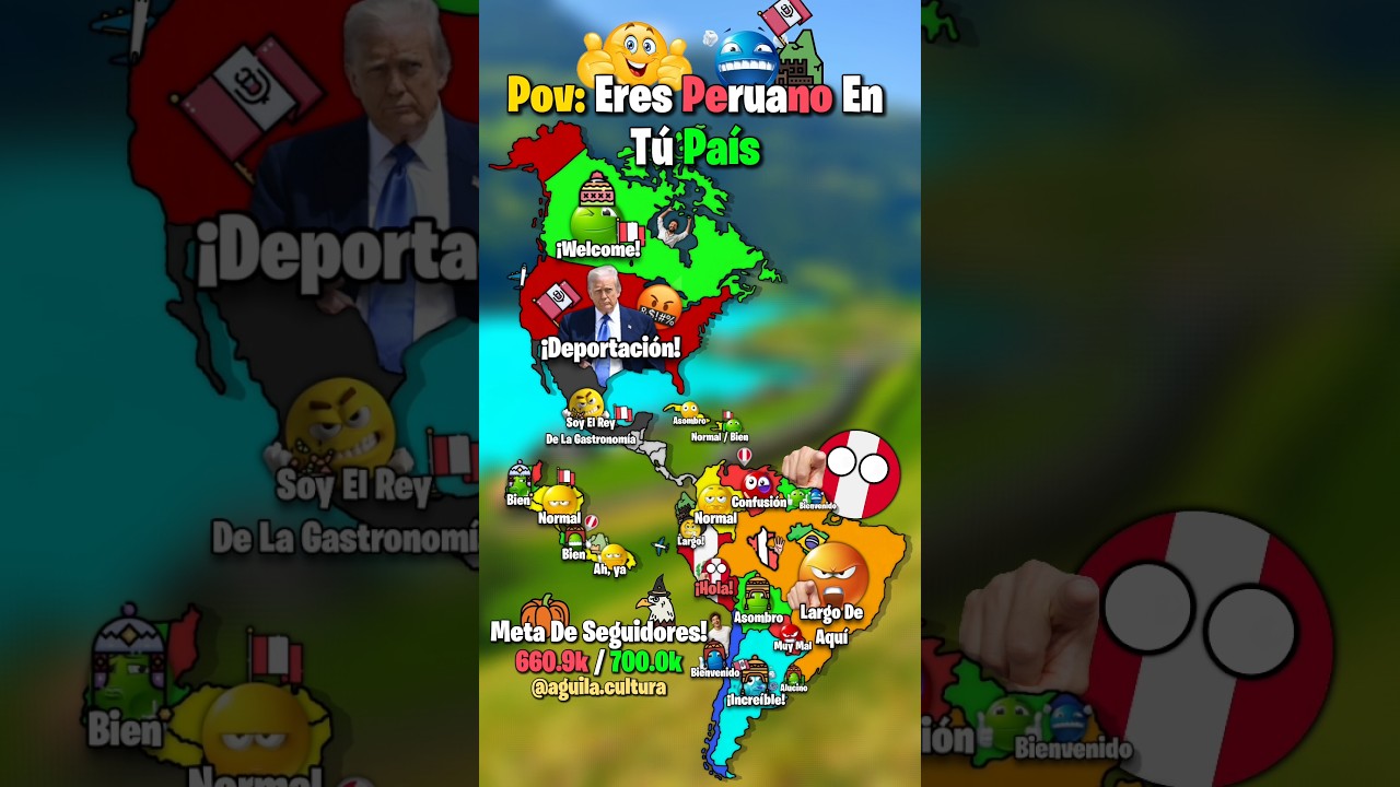 Pov: Eres Peruano En T&uacute; Pa&iacute;s 🫵🇵🇪 #map #geography #countryballs #mapping #mapper #paises #short #fyp