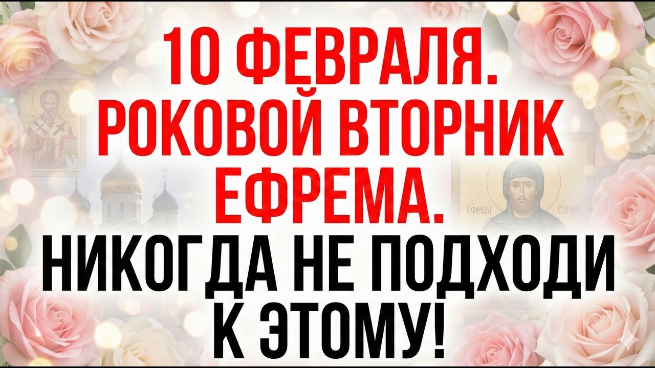 10 февраля Ефрем Сирин. Что нельзя делать 10 февраля. Строгие запреты и приметы