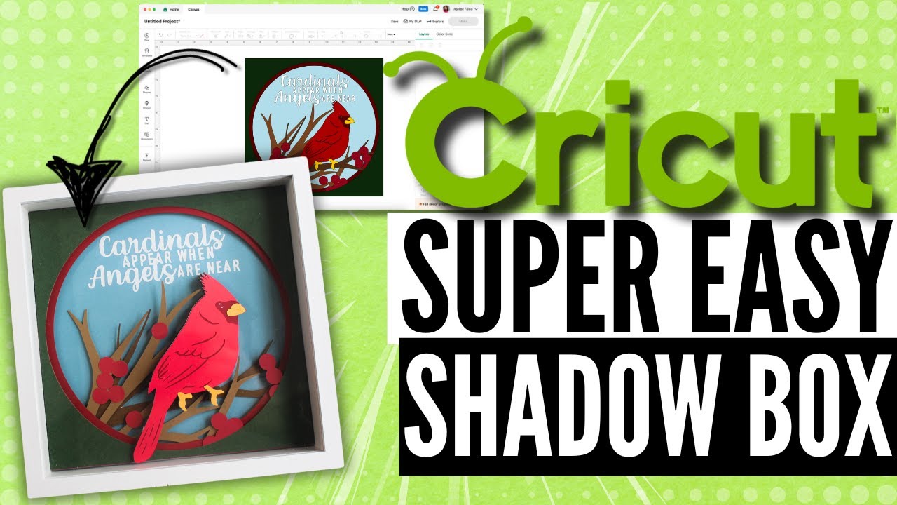 Crafting A Cardinal Christmas: Diy Cricut Shadow Box!