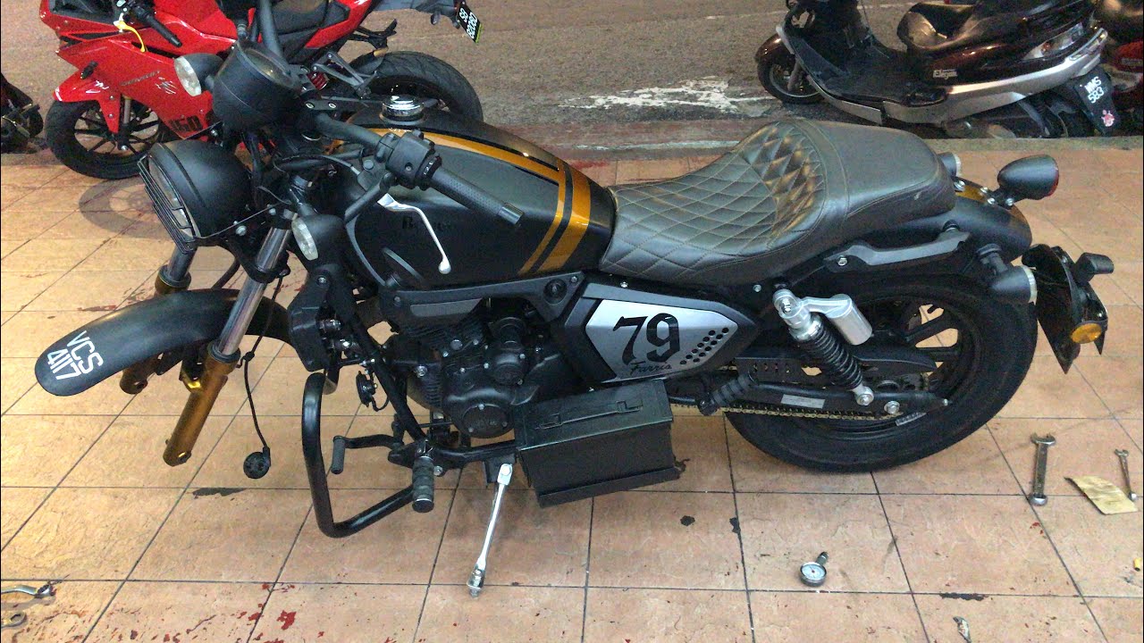 Benelli Keeway KLight 202 первая замена шин