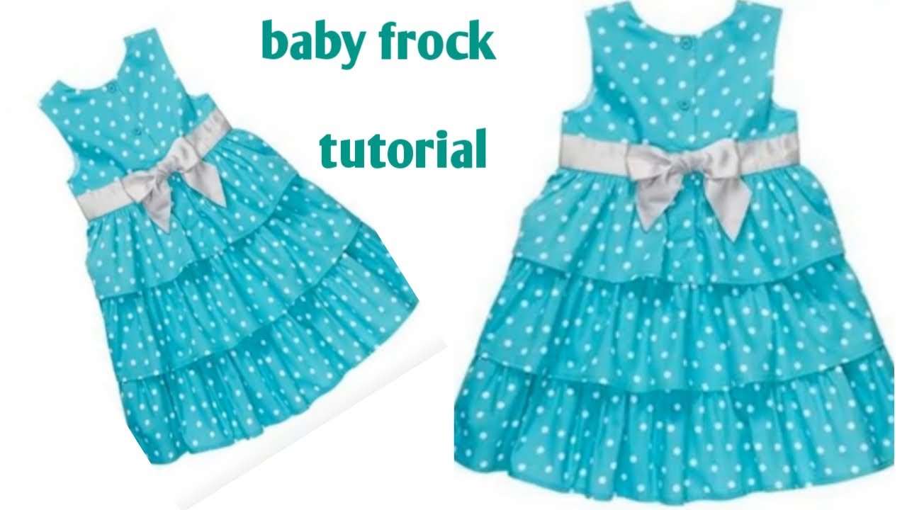 Baby frock cutting and stitching/ frill baby frock cutting and stitching