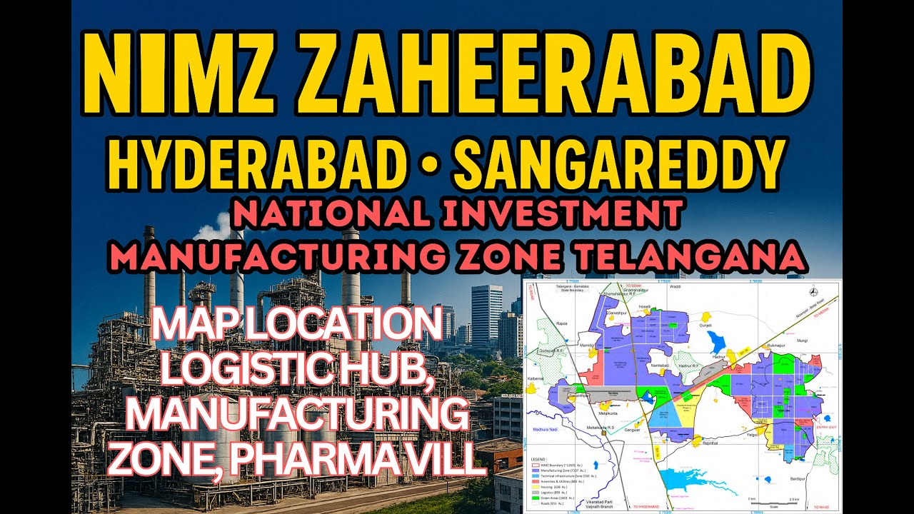 Sangareddy NIMZ Zaheerabad Boundaries Map: Uncover Telangana&rsquo;s Industrial Transformation | Hyderabad