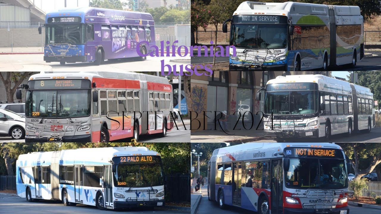 Buses in California (with joyrides), United States 2024