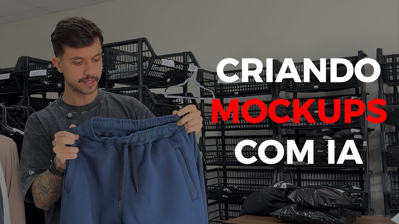 CRIANDO MOCKUPS COM IA PRA MINHA MARCA DE ROUPAS + FICHAS TÉCNICAS
