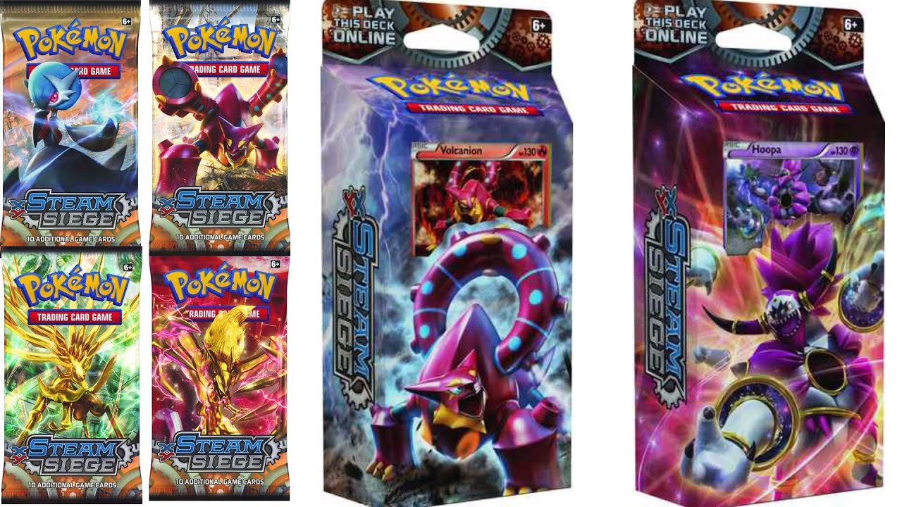 Pokemon TCG XY 11 Steam Siege Packs and Theme Decks