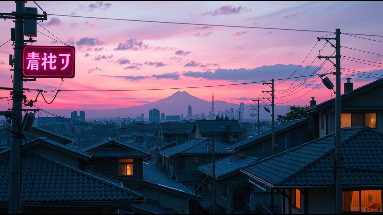 A Still Night in a Sleeping Japanese Town 🏮 Soft Lofi for Rest
