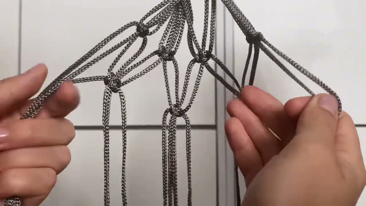 DIY macrame tutorial Сумка для бутылки макраме мастер-класс