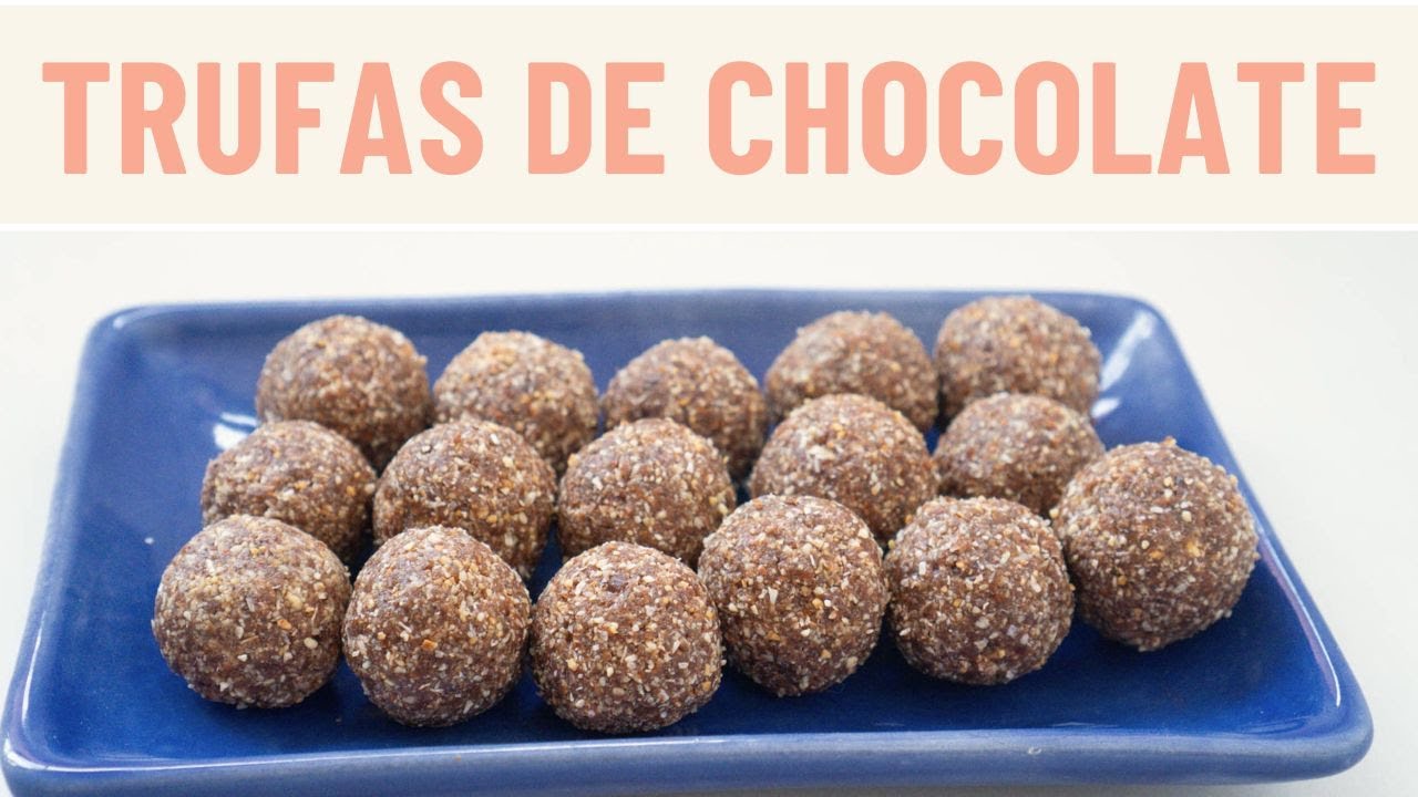 Trufas de chocolate con almendras - Sin Azúcar, Sin Gluten, Veganas