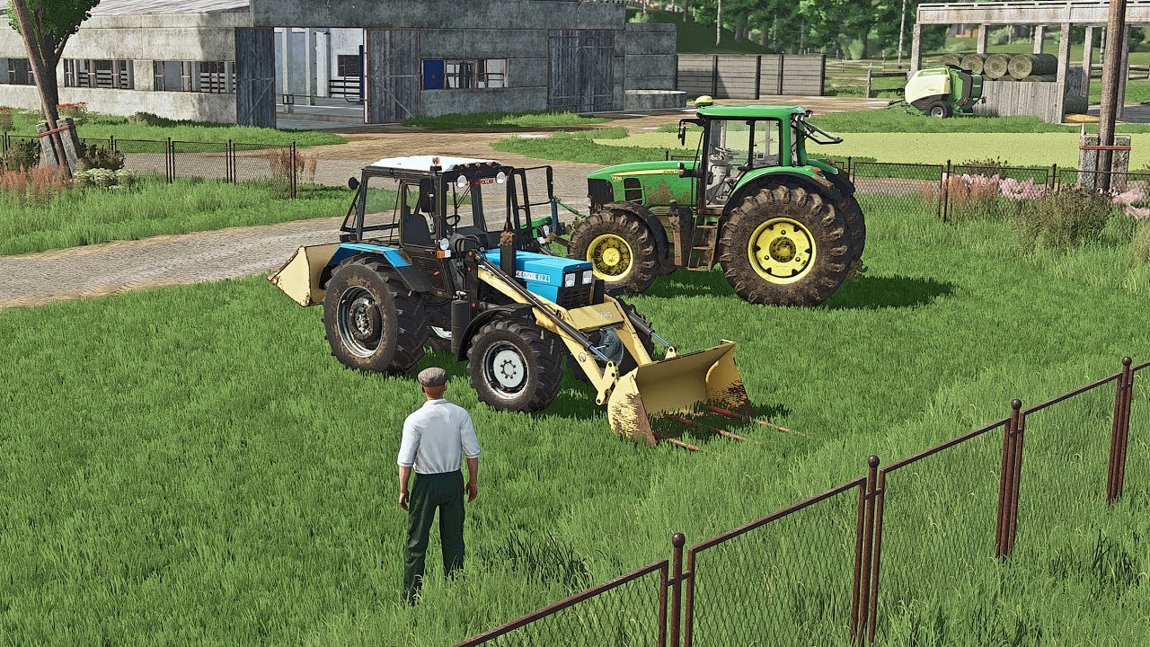 MTZ-82.2 Bale Stacking. FS25 Sosnovka.