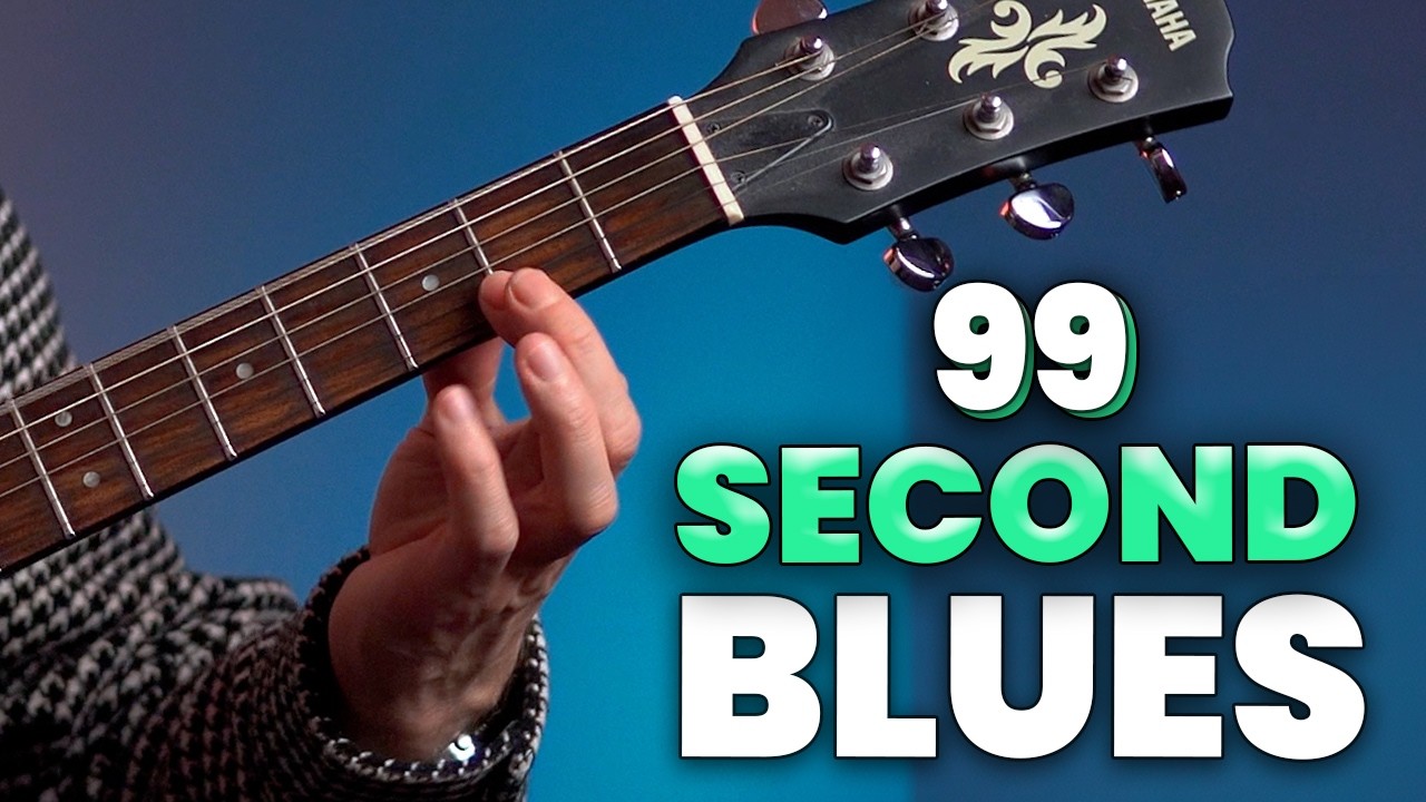 Супервесёлая 99-секундная тренировка по блюзовым риффам и ликам 🎸