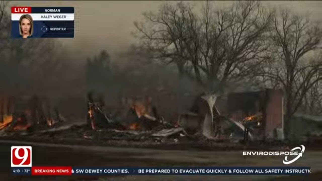 Oklahoma Wildfires: News 9 Weather Team's LIVE Coverage | March 14, 2025