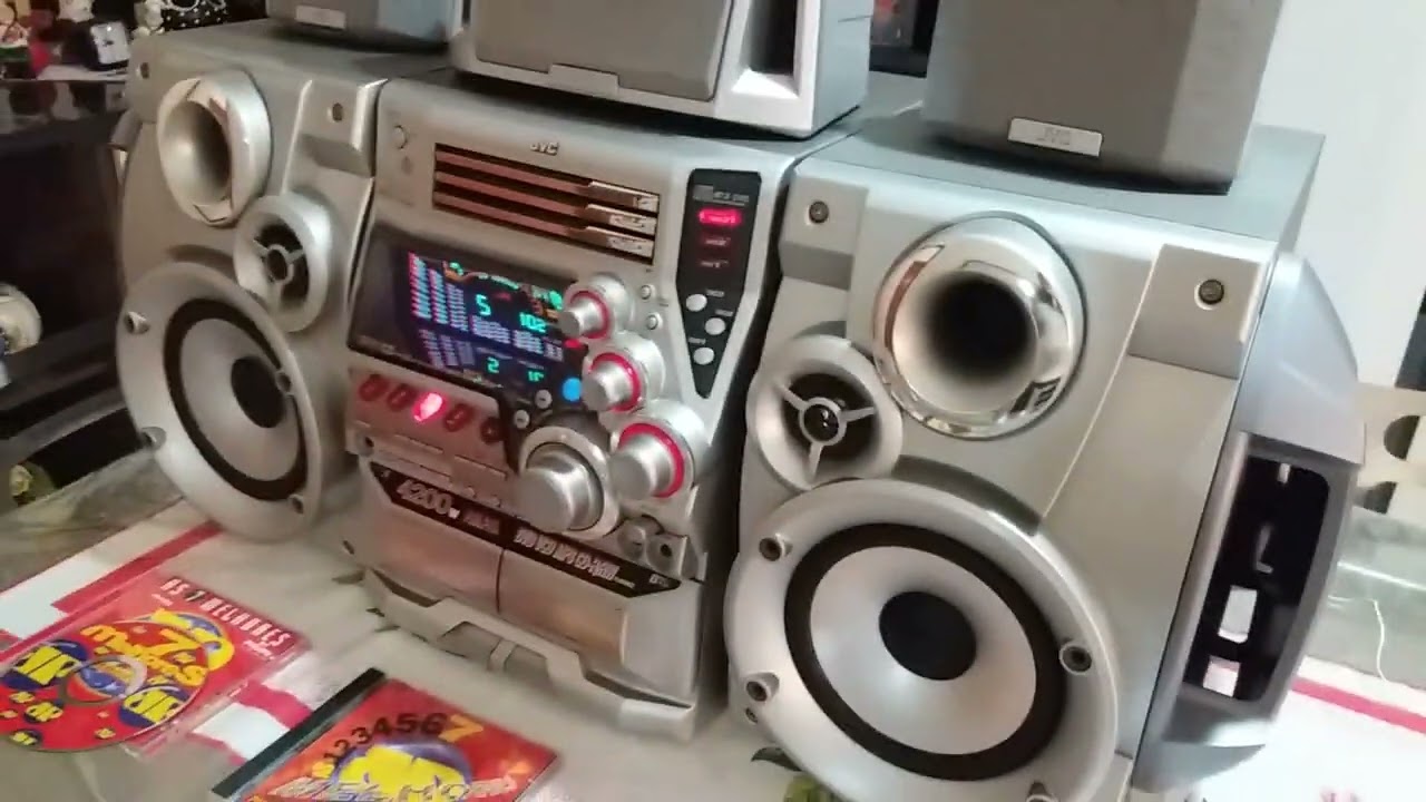 MINI  SYSTEM JVC MX-DVB9....SÓ RELÍQUIA!!!🔊🔊
