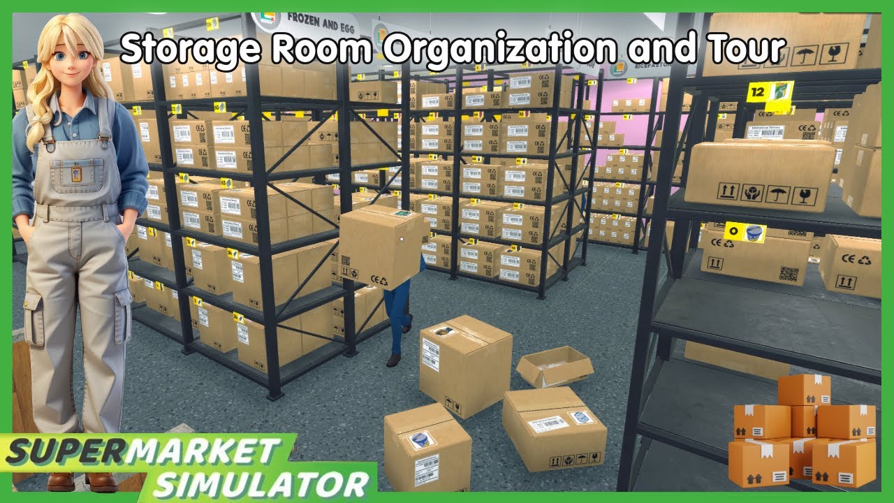 Storage Room Organization And Tour Supermarket Simulator
