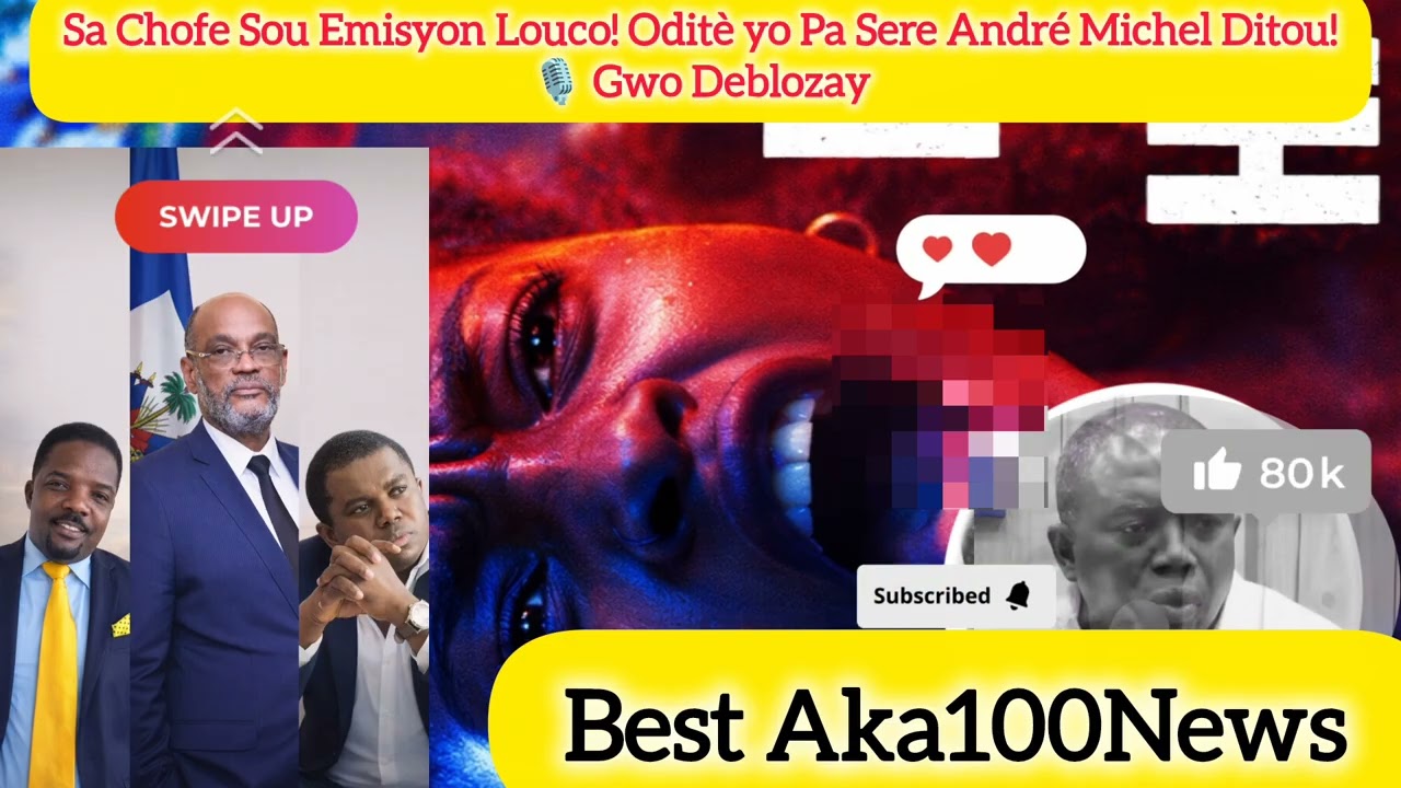 ⚡ Sa pa t prevwa! Oditè yo fè André Michel pase move moman sou Emisyon Louco. Ki saw panse?