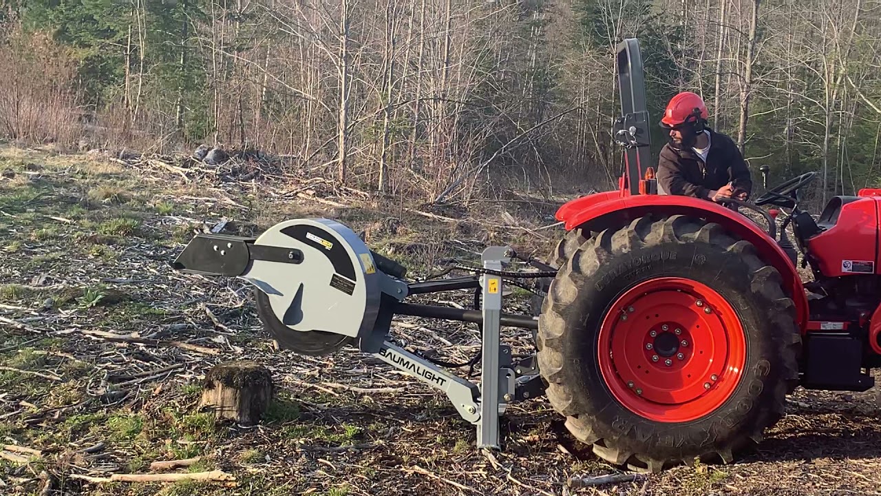 First time using Baumalight 3P34 stump grinder