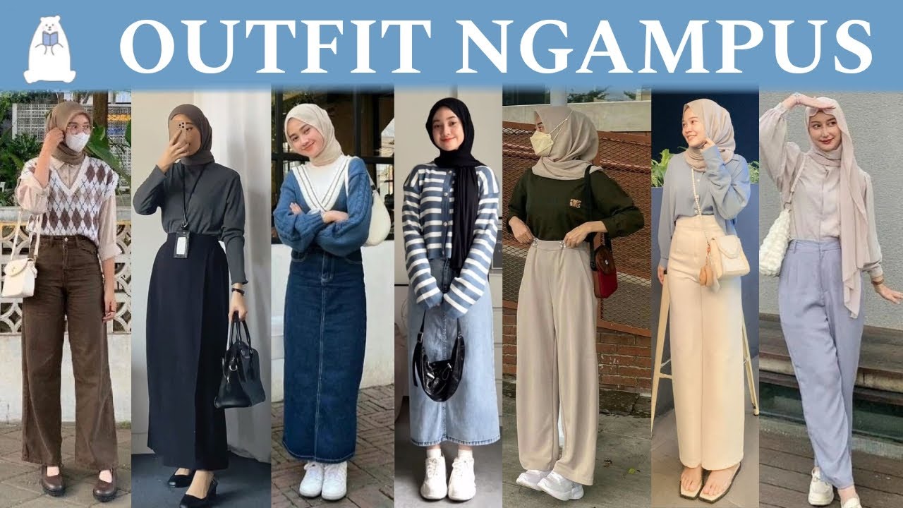 Inspirasi outfit ngampus yang menarik | ootd kuliah casual cantik | style ideas