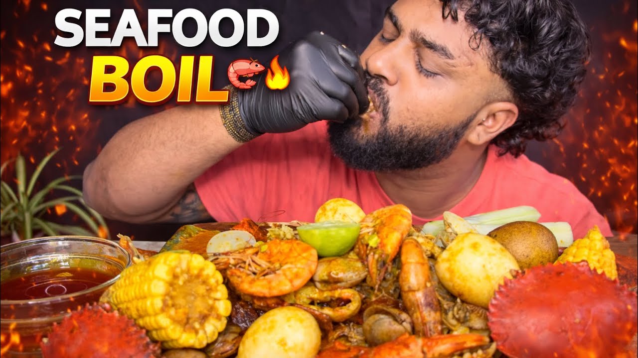 Seafood Boil Mukbang 🍤 | Crab, Clams & Corn Explosion!